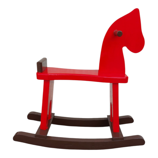 Wooden Rocking Horse, Baby Wood Ride On Toys for 1-5 Year Old, White, Red Rocker Toy for Kid, Toddler Ride Animal Indoor/Outdoor, Boy&Girl Rocking Animal, Infant Ride Toy, Eid/Birthday Gift