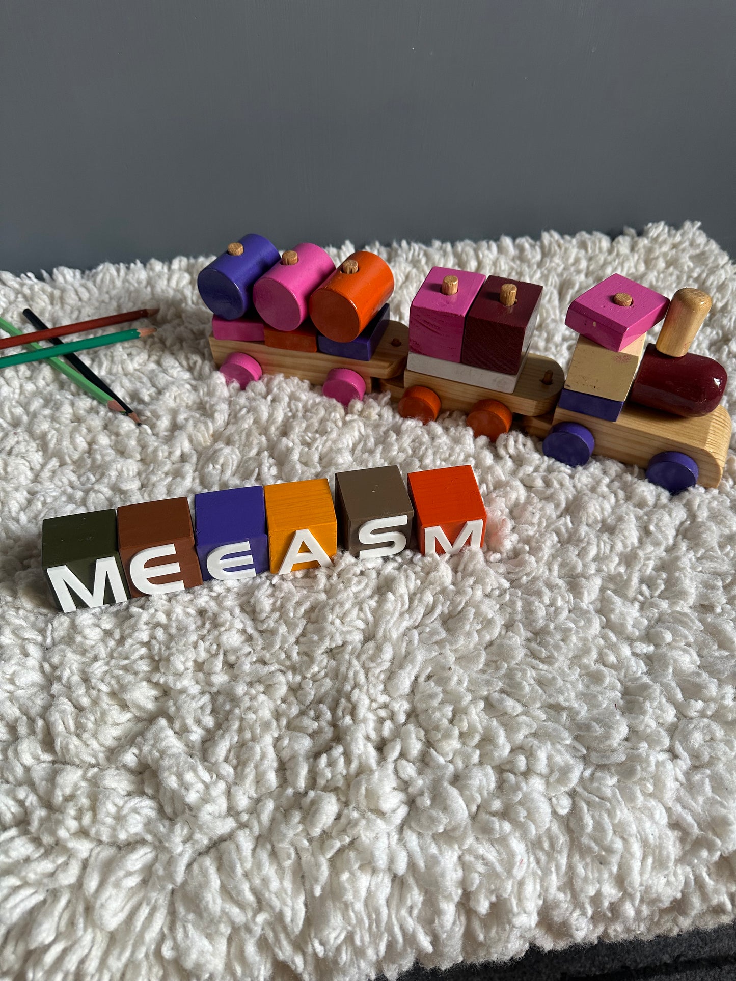 Personalized Wooden Name Train