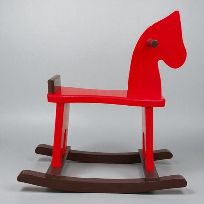 Wooden Rocking Horse, Baby Wood Ride On Toys for 1-5 Year Old, White, Red Rocker Toy for Kid, Toddler Ride Animal Indoor/Outdoor, Boy&Girl Rocking Animal, Infant Ride Toy, Eid/Birthday Gift