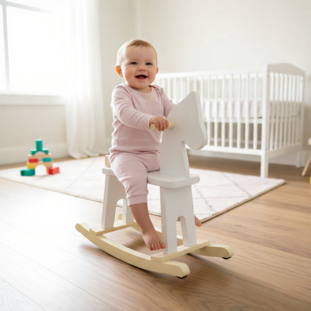 Classic Wooden Rocking Horse
